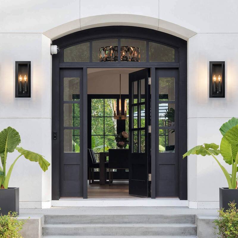 17.5" modern wall sconce with candelabra