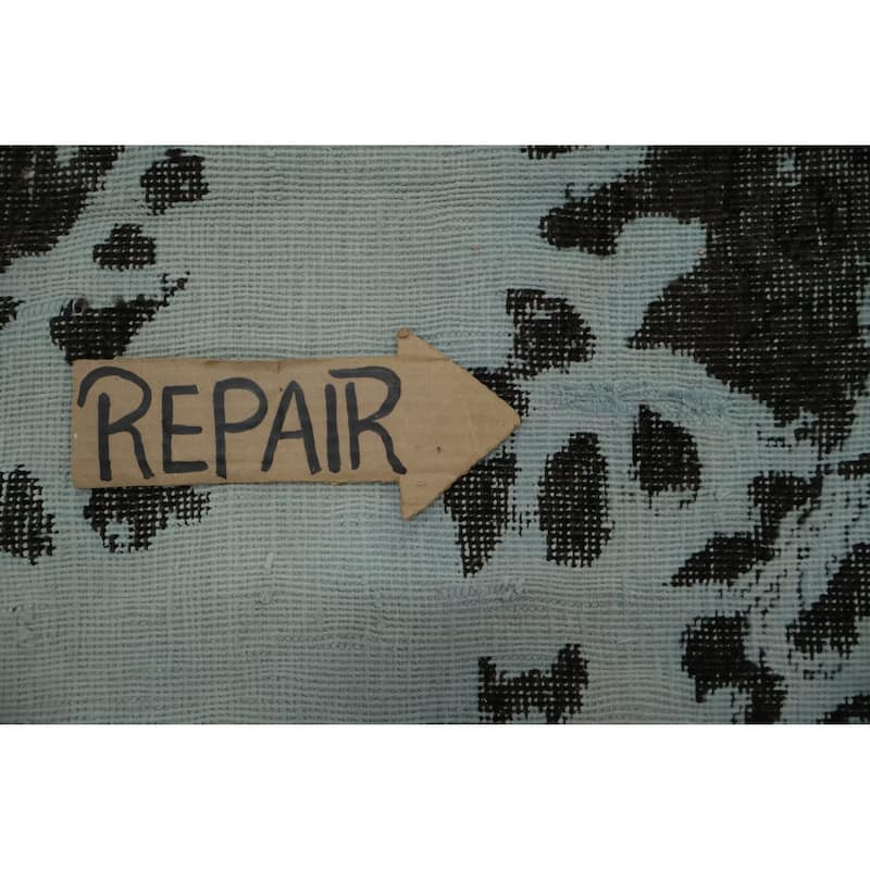 Hand Knotted Oriental 100% Wool Carpet Traditional Floral Greys & Charcoal Tabriz Area Rug - 12' 5'' X 9' 4''