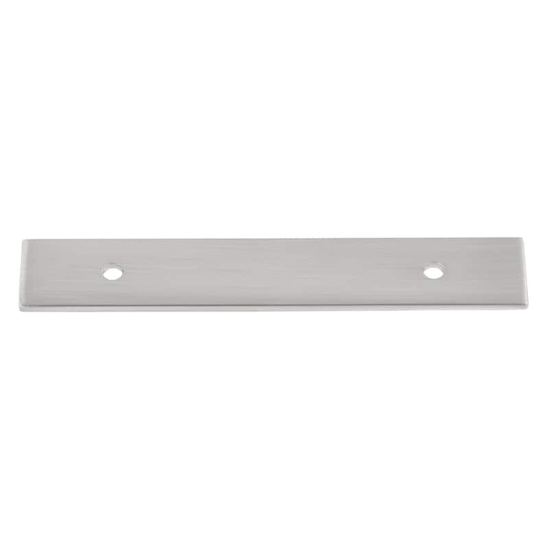 GlideRite 6 in. Squared Backplate 3-3/4 in. Center to Center, 6342-96 - Pack of 5 - Satin Nickel