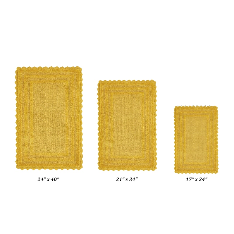 Better Trends Bath Rugs Set 100% Cotton Soft & Water Absorbent Tufted Bathroom Rug for Shower, Sink Bath Mats Lilly Crochet