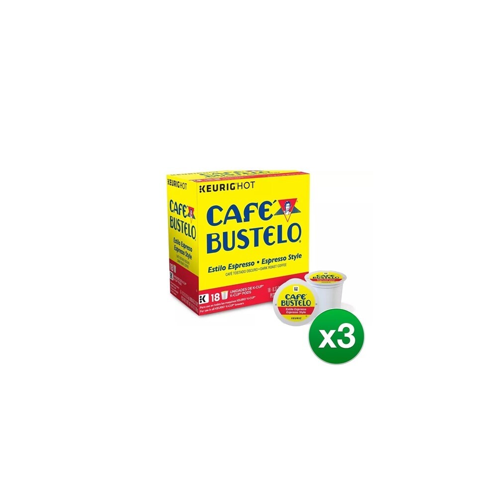 Shop Keurig Cafe Bustelo Coffee Espresso K Cups Cuban 18 Count 3 Pack Overstock 26949270