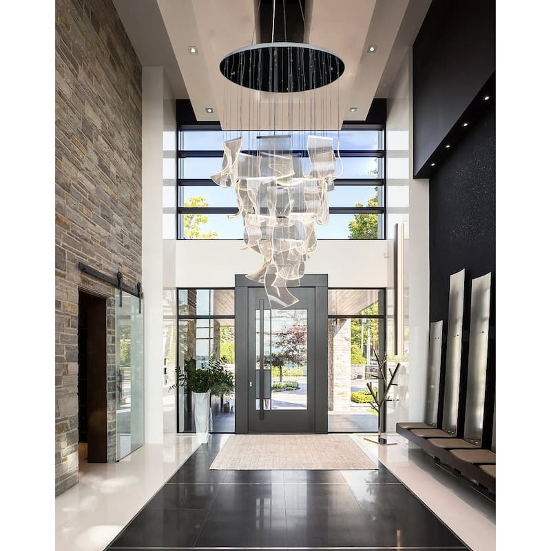 Luxury LED modern Chandelier 24 lights for Foyer staircase or hallway