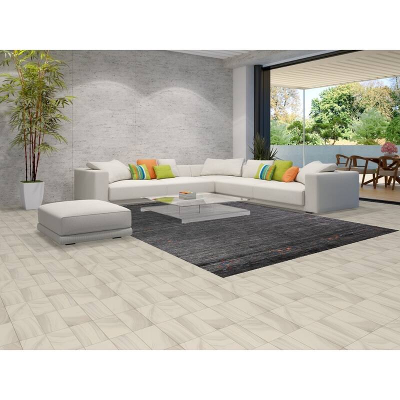 Charcoal Gabbeh Indian Area Rug Handmade Silk Carpet - 8'9" x 11'9"