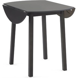 35 Inch Solid Wood Folding Dining Table, Expandable Round Table for ...