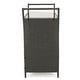 preview thumbnail 12 of 14, Bahama Outdoor Wicker Bar Cart with Tempered Glass Top by Christopher Knight Home