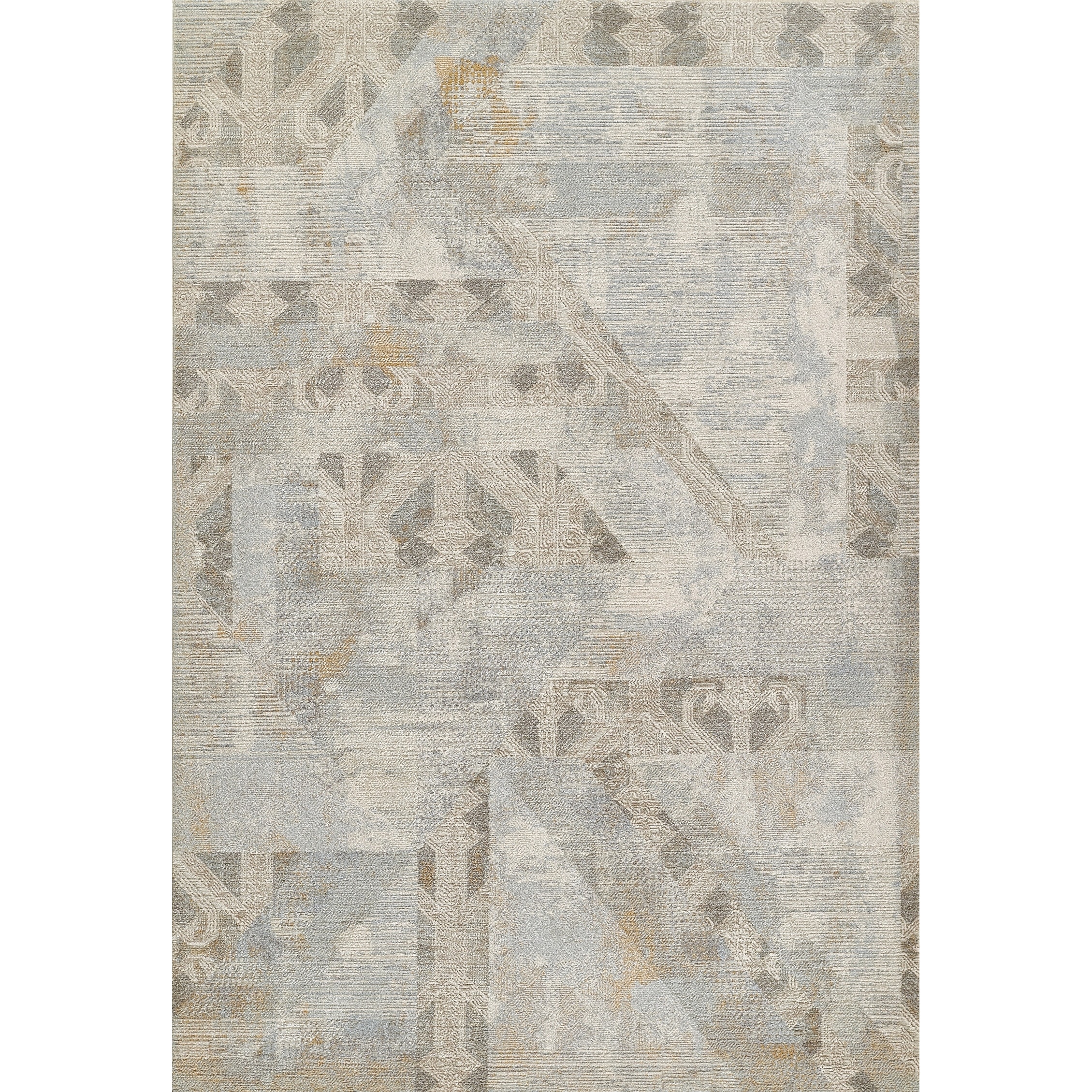 Momeni Samira Traditional Distressed Polyester Blue Area Rug