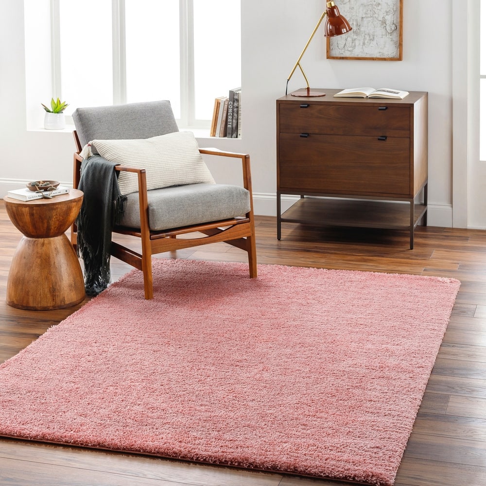 Livabliss Cloudy Vibrant Solid Plush Area Rug