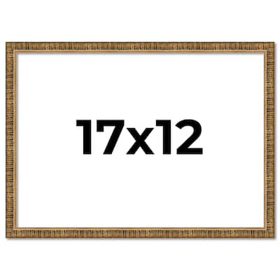 17x12 Frame Gold Picture Frame - Complete Modern Photo Frame Includes