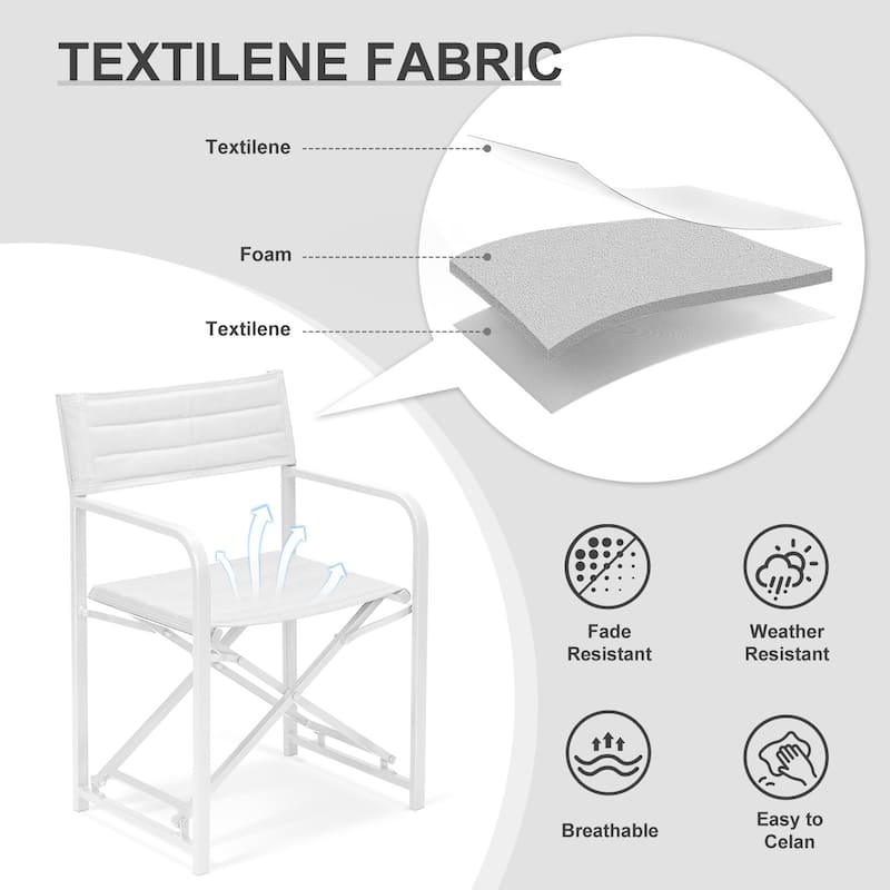 Aoodor Outdoor 4 PCS Folding Chair, Portable Lawn Chairs