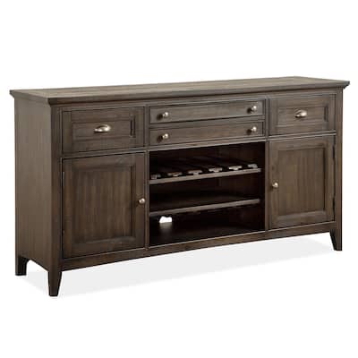 Magnussen Home Westley Falls Graphite Buffet - 66''W x 19''D x 36''H