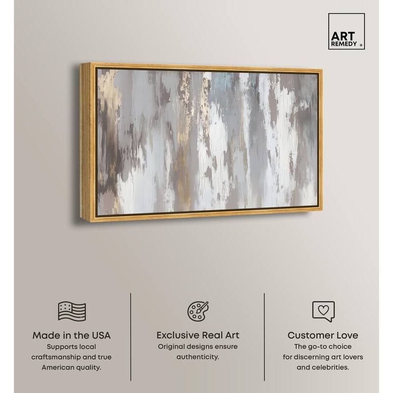 Flooding Gold I Canvas by Art Remedy