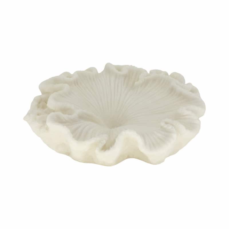Decorative Coastal Inspired Shell Bowl - 12", White - 17.0"