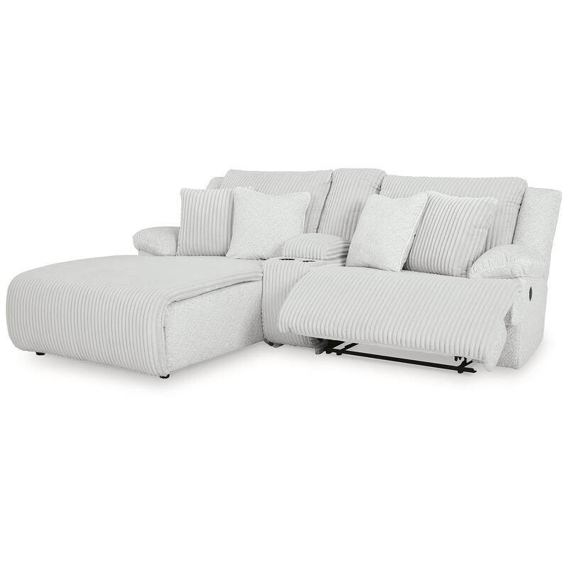 Signature Design by Ashley Top Tier 3-Piece Reclining Sectional with Chaise - 105"W x 74"D x 41"H