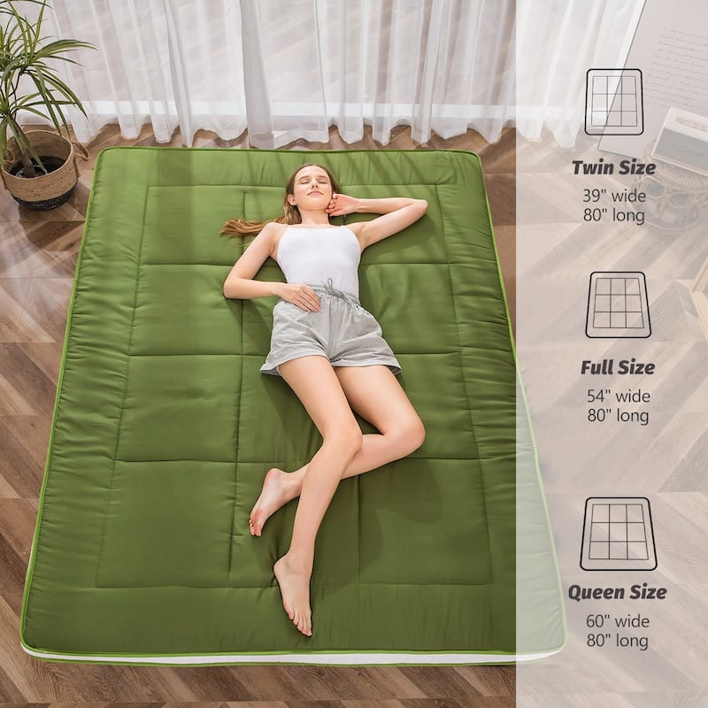 Padded Japanese Roll Up Floor Futon Mattress