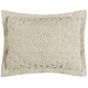 preview thumbnail 39 of 78, Better Trends Rio Collection in Floral Design 100% Cotton Tufted Unique Luxurious Machine Washable Tumble Dry Natural - Standard Sham
