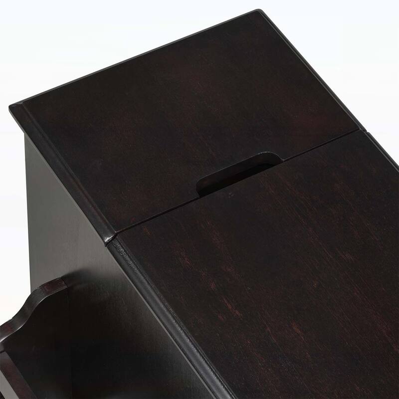 Sofa Table with USB Ports,Cup Holders,Bookshelf for Living Room and Small Space