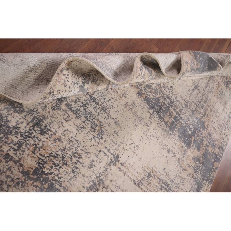 Abstract Modern Area Rug Hand-Knotted Wool Carpet - 5'0"x 7'11"