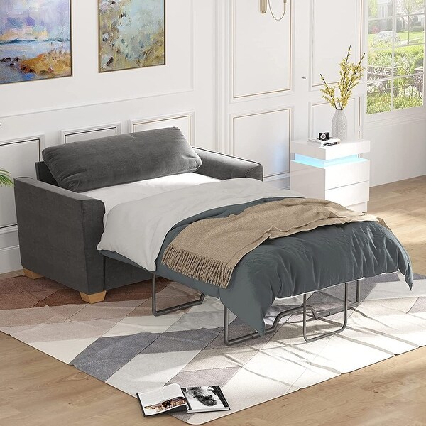 Mixoy Modern Pull Out Sofa Bed Velvet Sleeper Loveseat Couch Bed On Sale Bed Bath Beyond 36883817