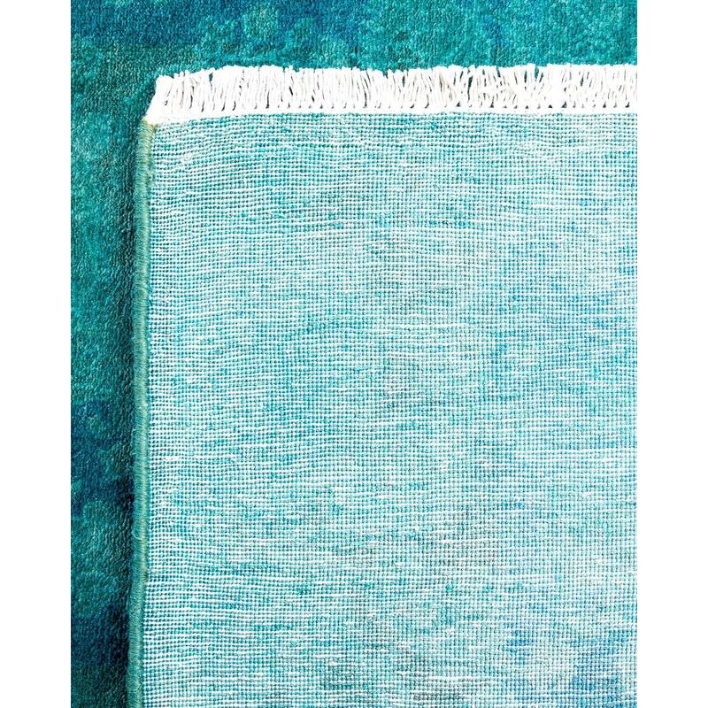 Contemporary Overdyed Wool Hand Knotted Runner - 2' 8" x 7' 10"