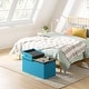 preview thumbnail 85 of 89, 30 Inch Smart Lift Top Button Tufted Fabric Storage Ottoman by Crown Comfort