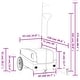 preview thumbnail 19 of 31, vidaXL Bike Trailer Kids Bicycle Cargo Trailer Cart Wagon with Tow Bar Iron