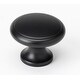 preview thumbnail 7 of 8, Alno Knobs 1-1/4 Inch Mushroom Cabinet Knob Matte Black