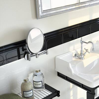 Merola Tile Santorini Nero 2" x 7.86" London Chair Rail Ceramic Wall Trim Tile - (1 Tile)