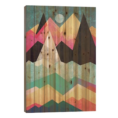 Candyland Print On Wood by Elisabeth Fredriksson - Multi-Color