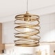 preview thumbnail 5 of 38, LALUZ Modern Farmhouse 1-Light Pendant Light for the Kitchen Island Dining Room Deep Gold