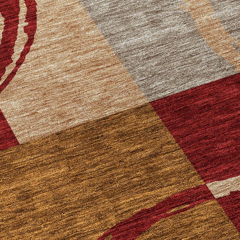 Machine Washable Indoor/ Outdoor Contemporary Chantille Rug