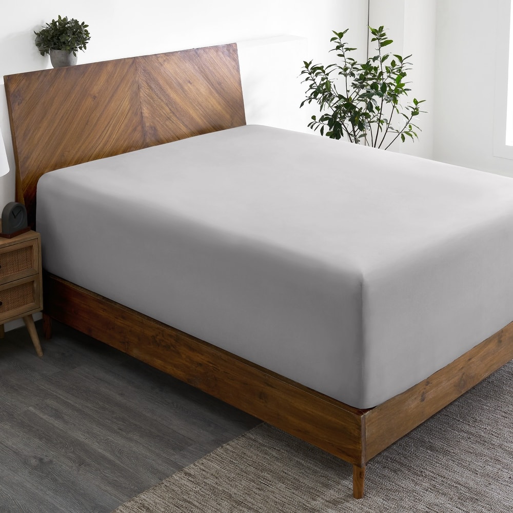 Bare Home Ultra-Soft Microfiber 22 Inch Extra Deep Pocket Fitted Sheet