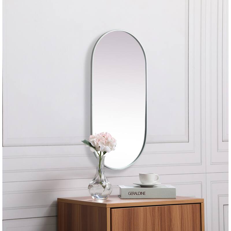 Elegant Lighting MR2A2448 Asha 24" W x 48" H Oval Framed Bathroom