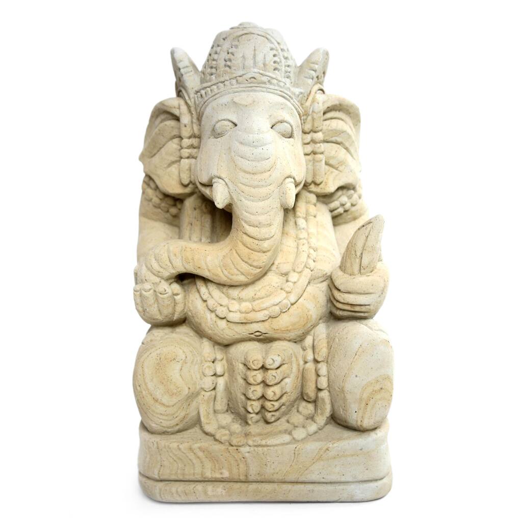 Sandstone Magnificent Ganesha II Statuette - N/A