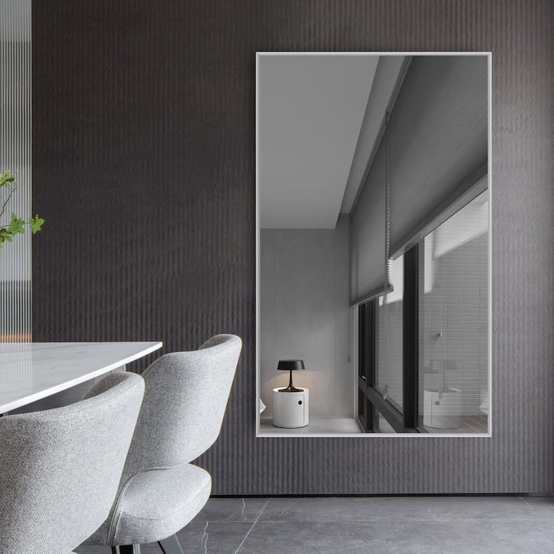 Metal Famed Full Length Bathroom Wall Mirror
