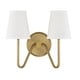 preview thumbnail 9 of 10, Meridian M90055 2 Light 11" Tall Wall Sconce