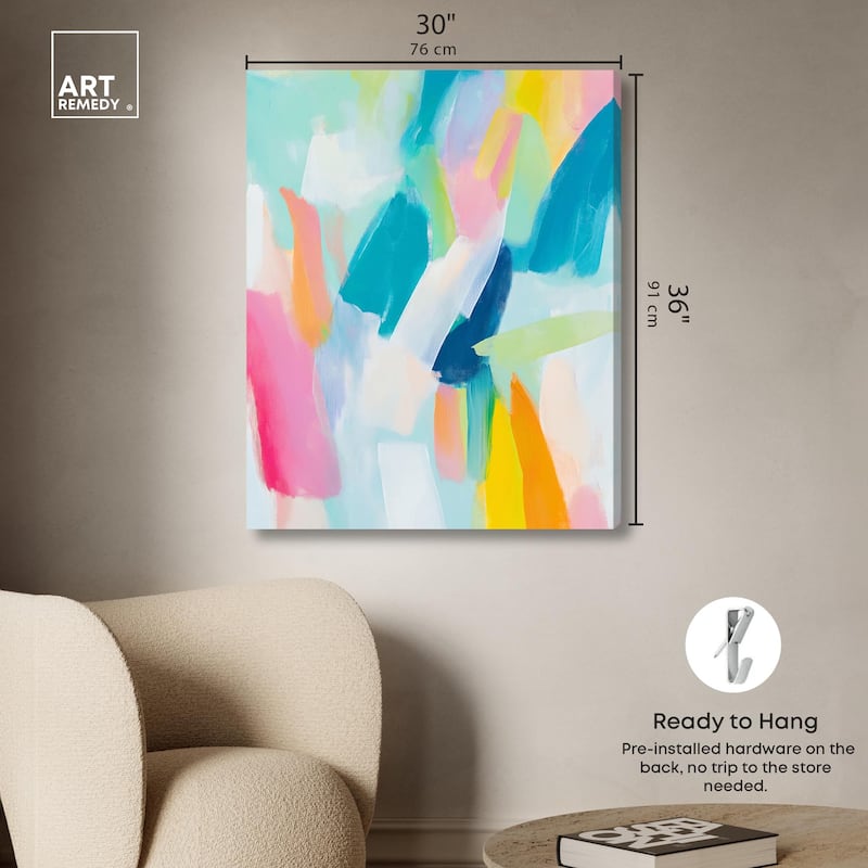 Whirlwind of Color I Canvas by Art Remedy, Gallery Wrapped