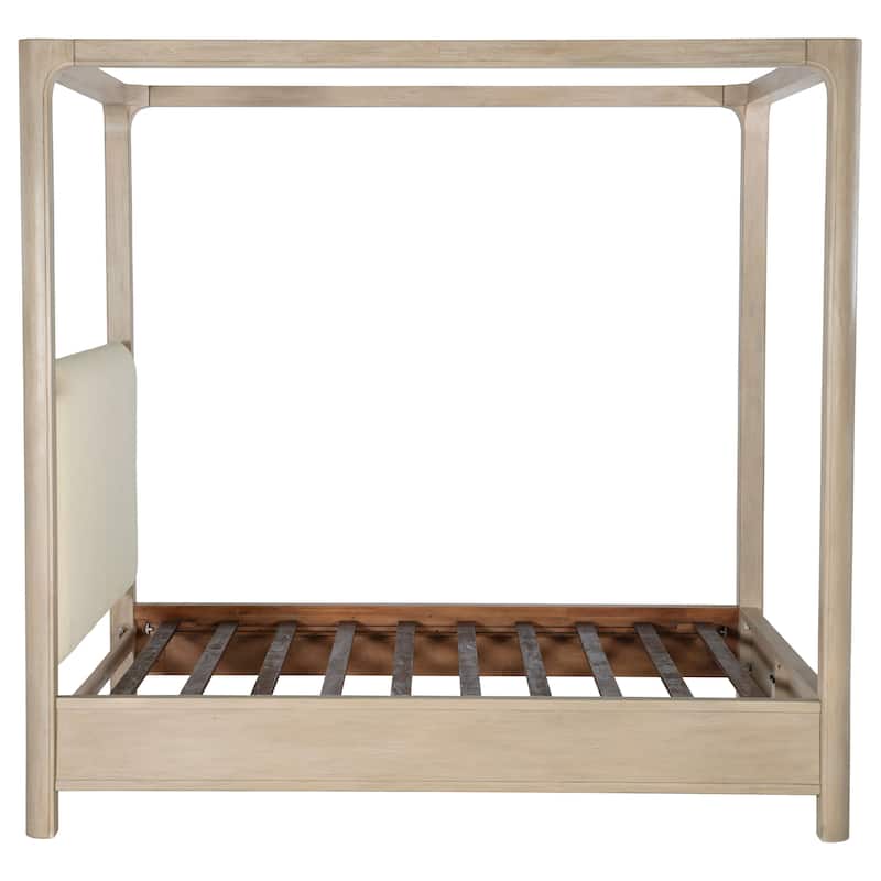 Solano 85-inch Canopy Bed Weathered Mango