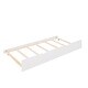 preview thumbnail 7 of 12, White Full Size Wooden House Bed with Trundle and Roof