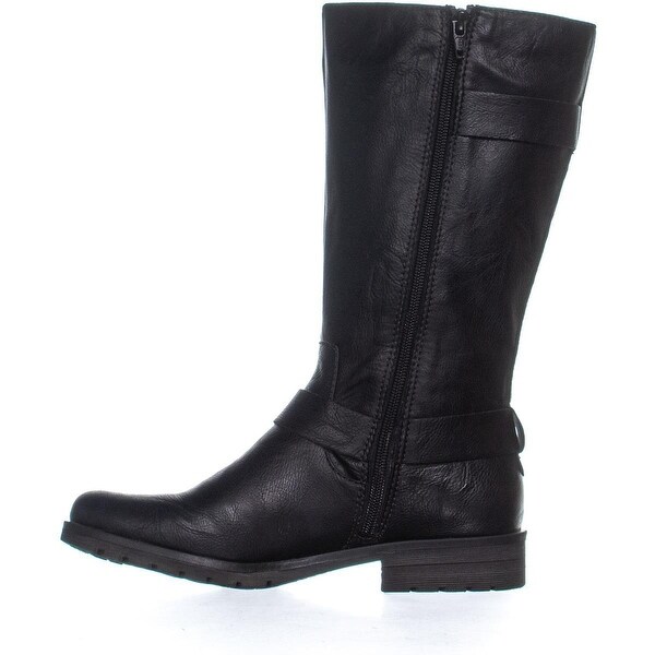 wide mid calf boot