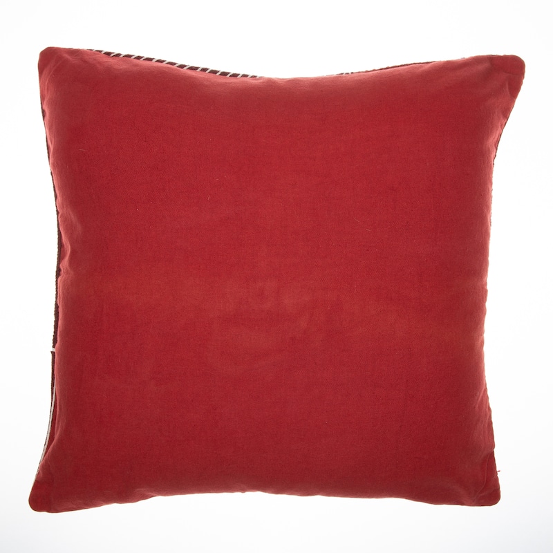 Sevita Contemporary Striped Geometric Hand-Woven Indoor Throw Pillow
