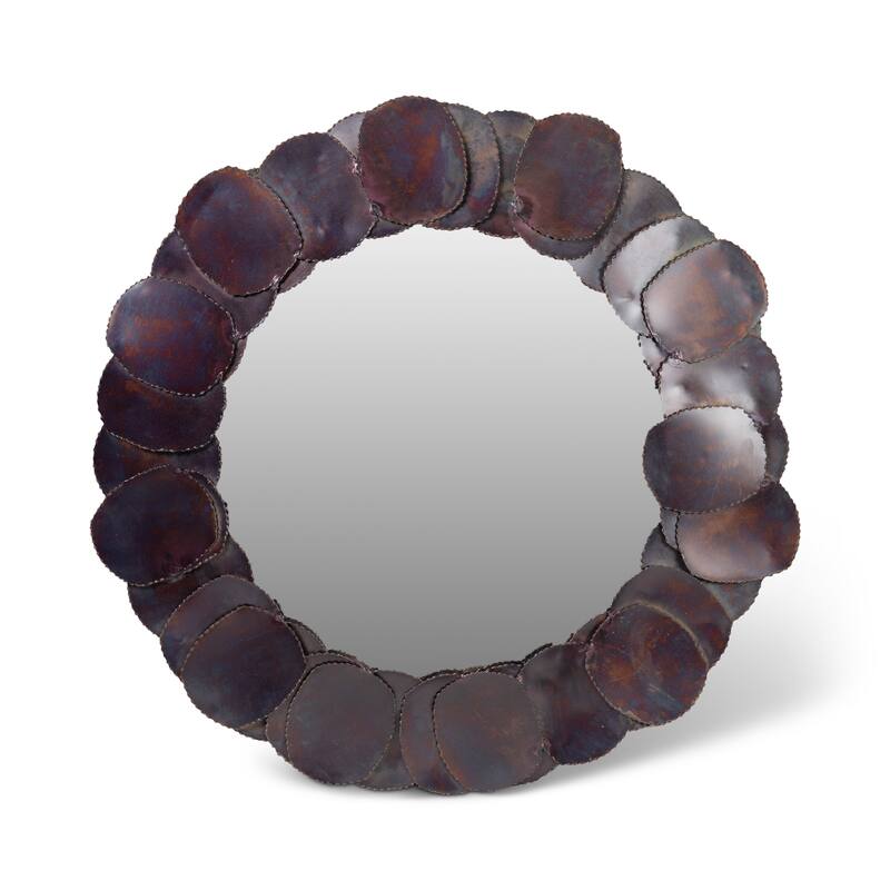 Urbia Suri Mirror - 33"Dia. - Cobalt