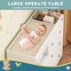 preview thumbnail 7 of 10, Wood Nursery Baby Dresser,White Bedroom Dresser with 5 Drawers,38"H