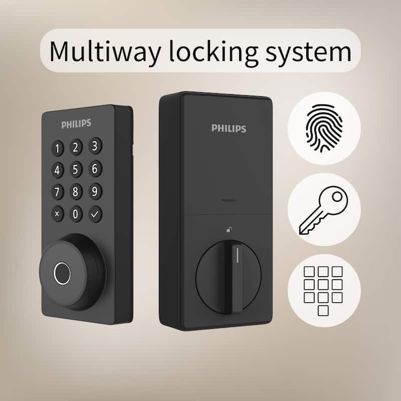 Philips Smart Wi-Fi Door Lock with Lighted Keypad and Lever Set