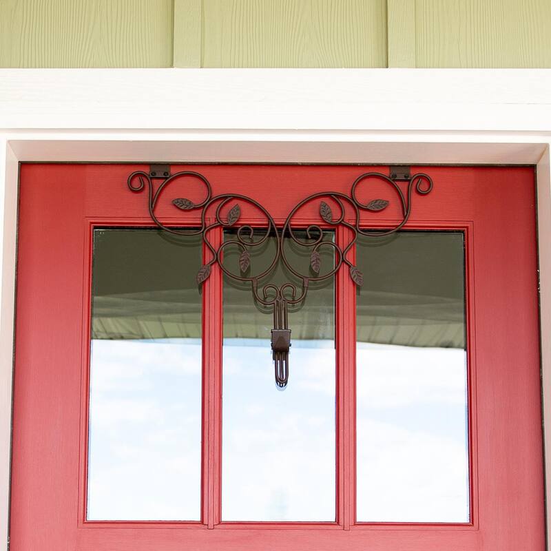 Adjustable Wreath Hanger for Door - Ivy (Brown) - Brown