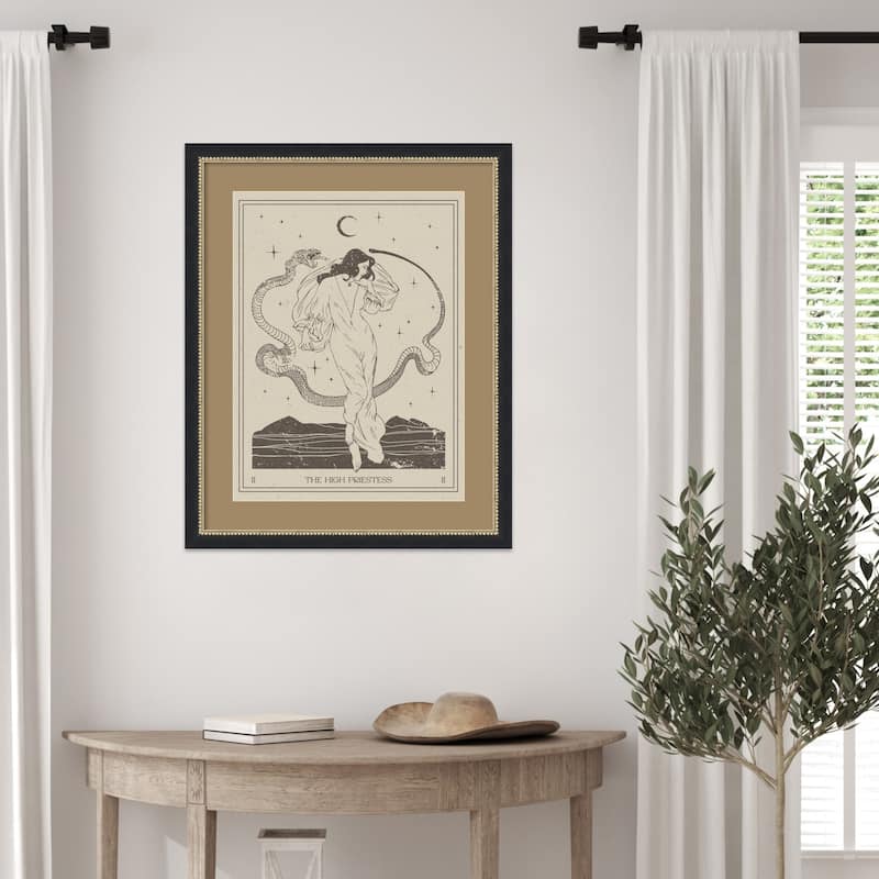 The High Priestess by Nktn Wood Framed Wall Art Print