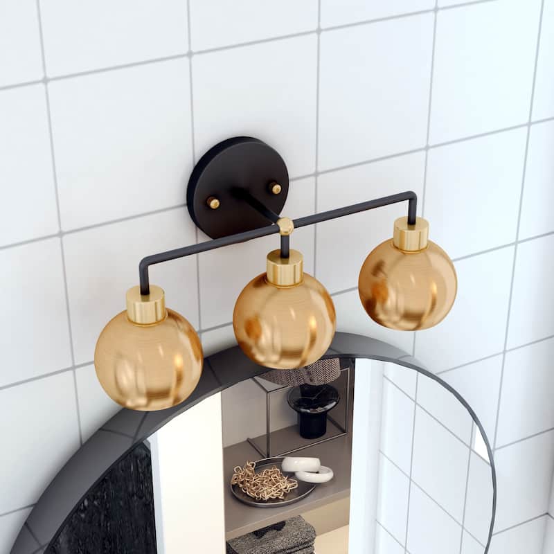 OROMA HOME Hannes 3-Light Dome Bathroom Vanity Light - N/A