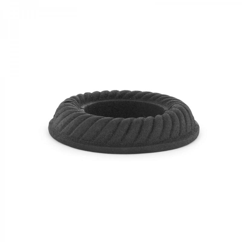 Black Aluminum Radiator Flange Le Cruller Style 1.25" (IPS) Pipe Flanges 1.75" ID - 3.13" OD Renovators Supply - Black - Aluminum