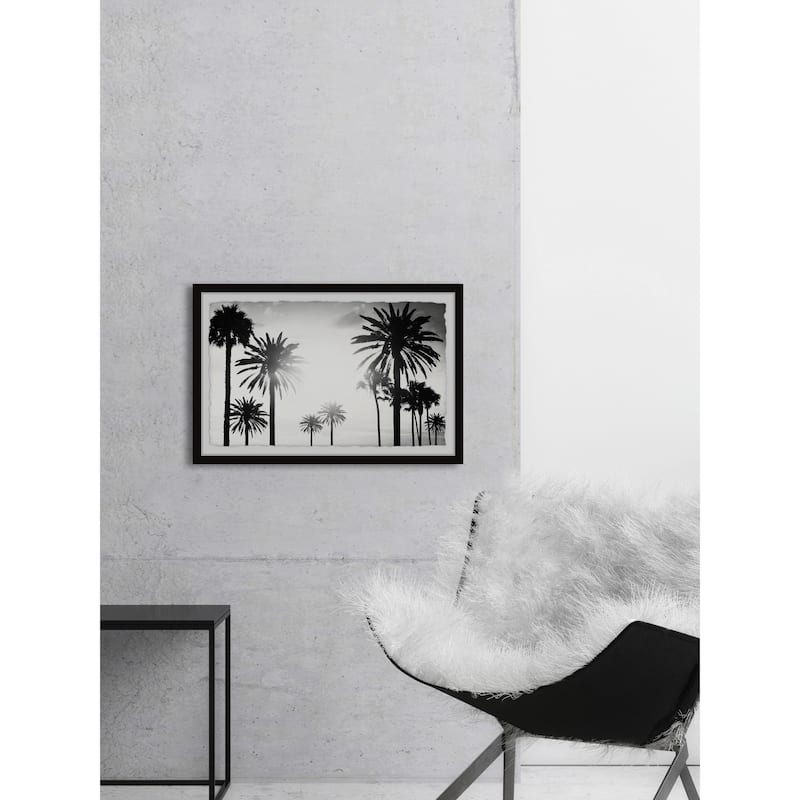 'Group of Palm Trees' Framed Painting Print