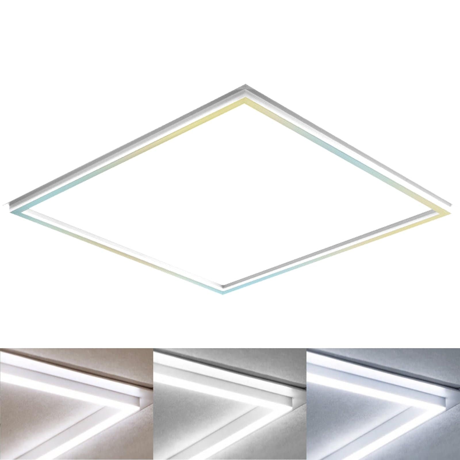 Luxrite 2x2 Panel Lights 3 Color Options 20W/30W/40W Switch Grid Drop Ceiling Lights Dimmable 120-277V - On Sale - Bed Bath & - 34128146