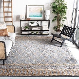 SAFAVIEH Handmade Natural Fiber Stoyana Trellis Jute Rug